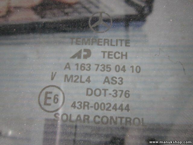 Vetro porta posteriore destro Mercedes ML 270 W163 A1637350410 43R002444