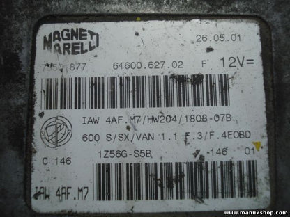 Centralita del motor Fiat IAW 4AF.M7 /HW204 /1808-07B 61600.627.02 F 6160062702F