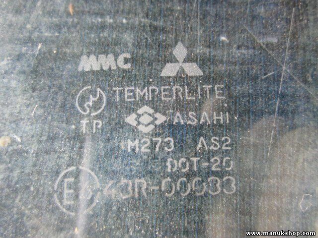 Cristal puerta delantera derecha Mitsubishi Pajero Montero 43R00033 M273AS2DOT20