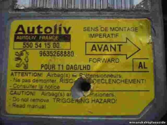 Airbag Centralita Peugeot 206 T1 (AL) 9635268880 550541500 550 54 15 00