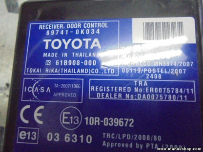 Receptor control de la puerta.Toyota Hilux 2.5 897410K034 61B908000 MR3874 