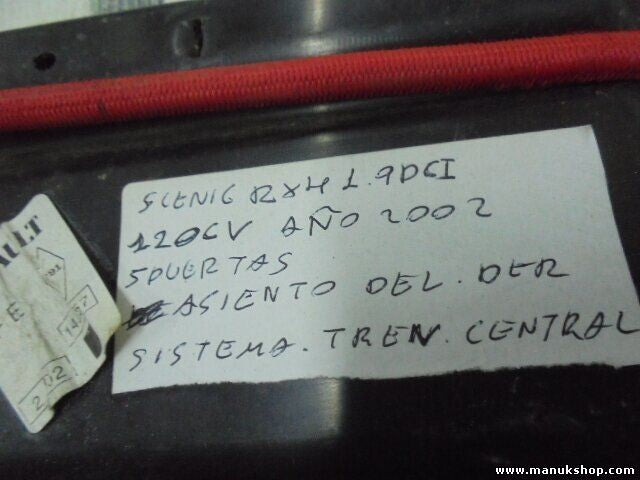 Guía de asiento delantero derecho Renault Scenic I 1.9 dCi 4x4 Rx4 2002 5146536