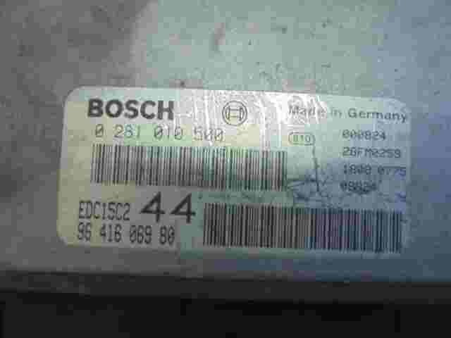 Centralita Peugeot 206 9641606980 EDC15C2 EDC15C244 28FM0259 BOSCH 0281010500