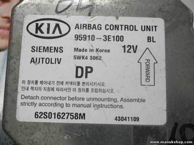 Airbag Centralita Kia Sorento 959103E100 95910-3E100 SIEMENS 5WK43062 5WK4 3062
