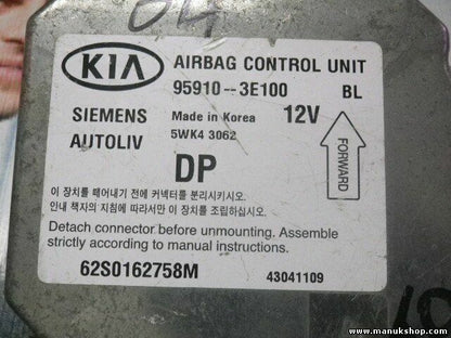 Airbag Centralita Kia Sorento 959103E100 95910-3E100 SIEMENS 5WK43062 5WK4 3062