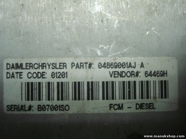 Control de la bomba de motor diesel Chrysler Voyager 04869001AJ 04869001 64469H 