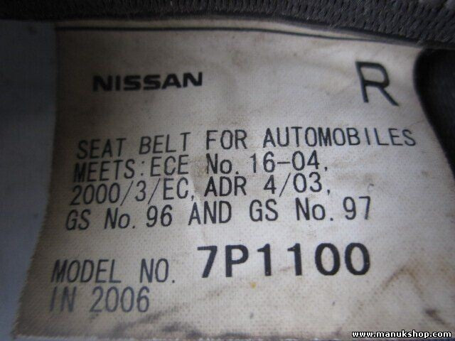 Cinturón de seguridad delantero derecho Nissan Pathfinder 7P1100
