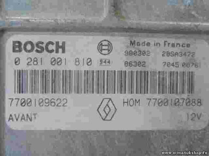 Centralita Renault Megane Scenic 7700109622 7700107088 HOM7700107088 0281001810