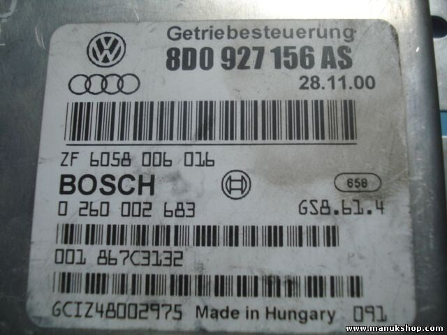 Módulo de control de transmisión VW Passat Audi A4 GS8.861.4 GS88614 8D0927156AS