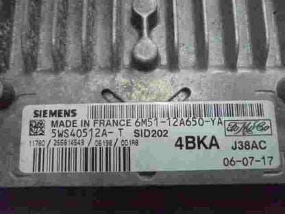 Centralita Ford Focus II C-Max SID 202 SID202 6M5112A650YA SIEMENS 5WS40512AT