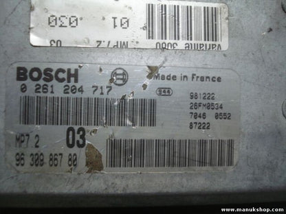 Centralita del motor Peugeot 306 1.6 96 309 867 80 9630986780 MP7.203 26FM0534