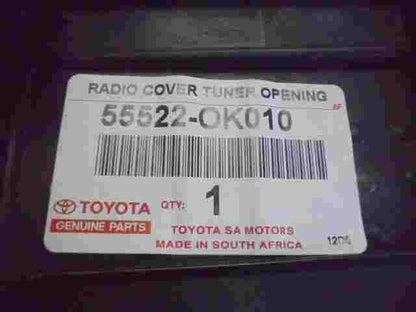 Tapa Cubierta del panel de instrumentos Toyota Hilux 555220K010 55522-0K010