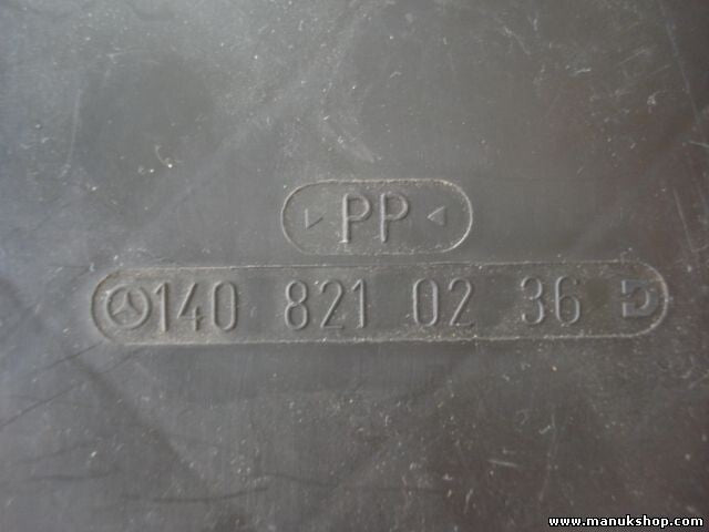 Cubierta trasera derecha Mercedes-Benz 600 SE SEL W140 VERKLEIDUNG 1408210236