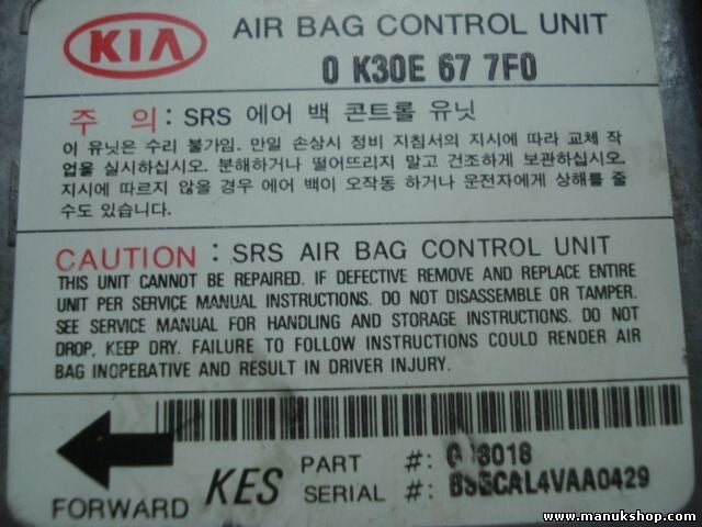 Sensor de impacto de airbag Kia Rio KES 0 K30E 67 7F0 0K30E677F0 OK30E677F0