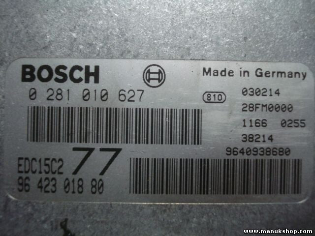 Centralita del motor Peugeot 406 9642301880 EDC15C2 77 9640938680 0281010627