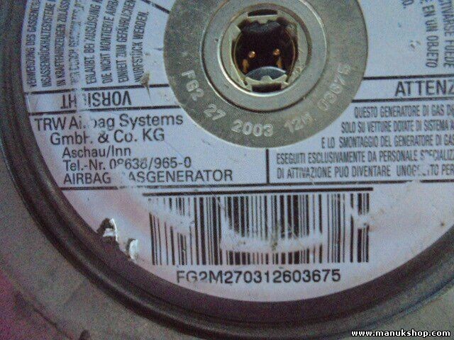 Airbag del volante conductor Land Rover EHM102650LNF FG2-NA V305 PT1-1023