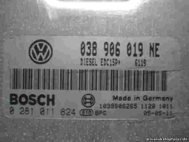 Centralita VW Seat Ibiza 1.9 038906019NE EDC15P 6119 1039S06265 BOSCH 0281011824