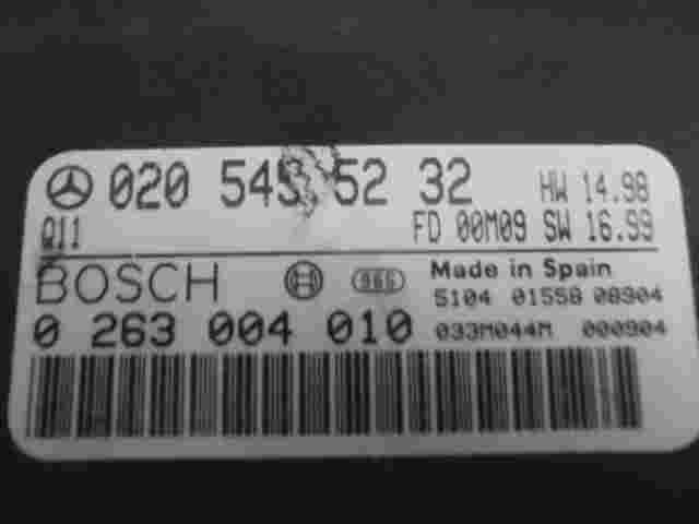Centralita Parktronik PTS Mercedes-Benz W220 0205455232 Q11 FD00M09 BOSCH