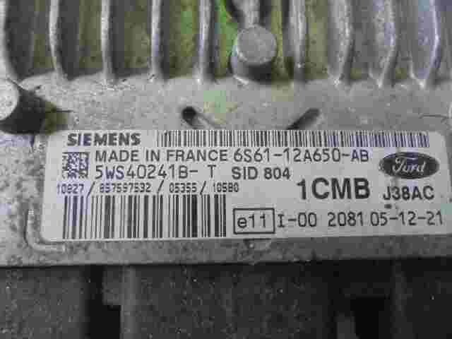 Centralita  Ford Fiesta Focus 6S6112A650AB 6S61-12A650-AB SIEMENS 5WS40241BT