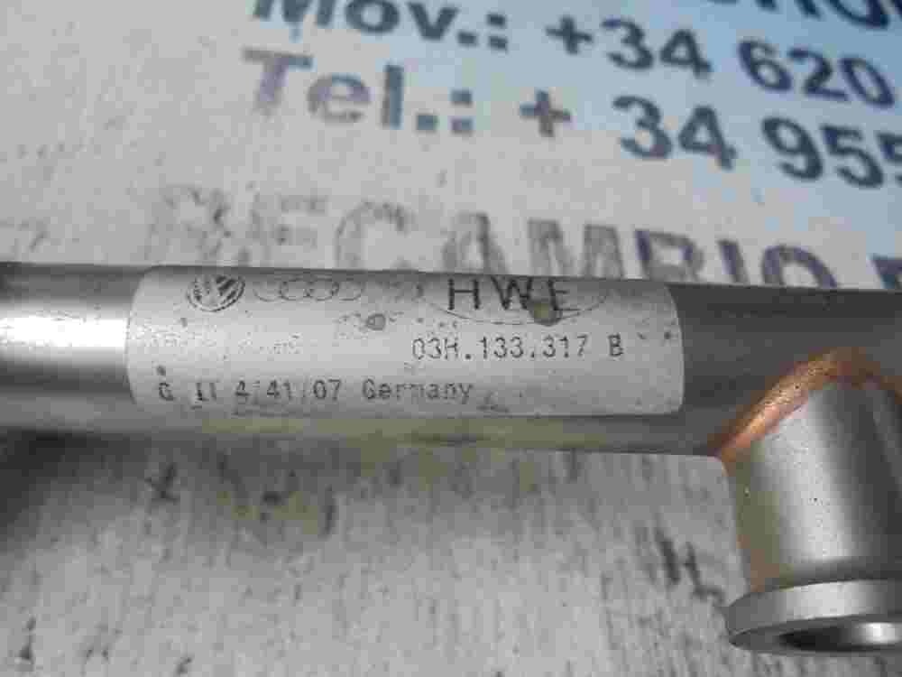 RAMPA INYECTORA Porsche Cayenne Año 2008 3.6 Gasolina HWE 03H133317B 03H133317 B