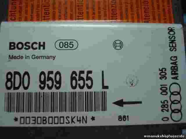 Sensor de impacto de airbag Audi A4 8D0959655L  8DO959655L BOSCH 0285001305