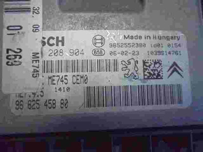 Centralita Peugeot ME7.45 9662545880 9652552380 9652552380 id01 BOSCH 0261208904