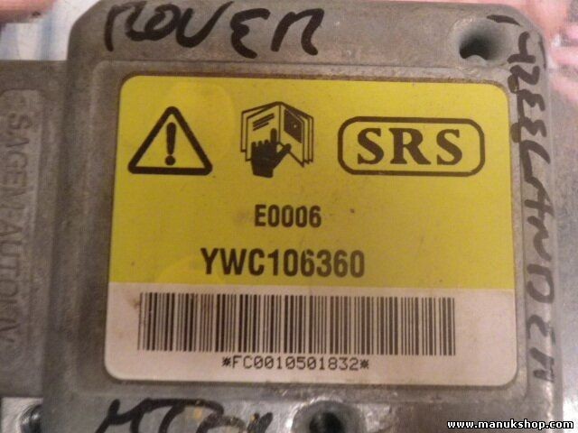 Sensor de impacto de airbag Land Rover Freelander SRS E0006 YWC106360 YWC 106360