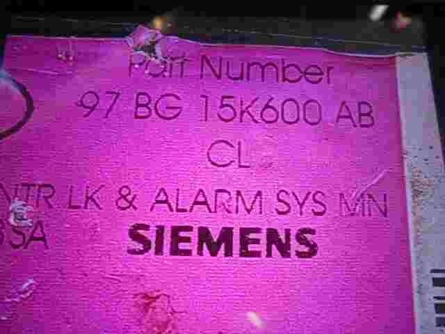 Control de la unidad de alarma inmovilizador módulo Ford Mondeo II 97BG15K600AB