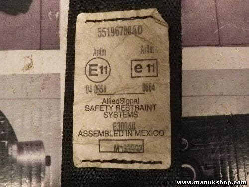 Cinturón de seguridad delantero derecho Jeep Grand Cherokee 55196788AD