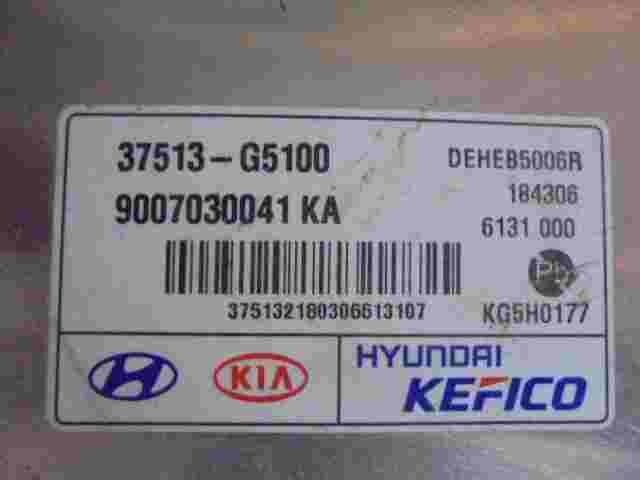 Centralita Hyundai Ioniq Kia Niro Kefico 37513G5100 9007030041KA 184306 6131000