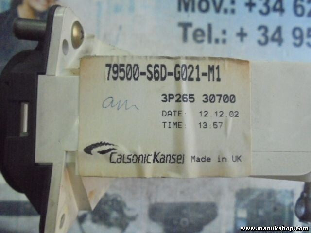 Mando Control de la calefacción Honda 79500S6DG021M1 79500-S6D-G021 3P265 30700