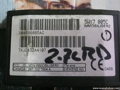 Unidad de control del inmovilizador Chrysler Voyager P04686665AC TKJ3031A4927