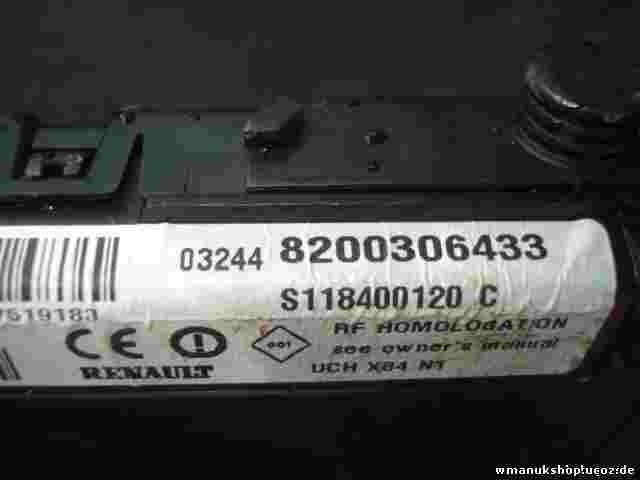Unidad de control multicine red cuerpo Renault Megane  8200306433 S118400120C