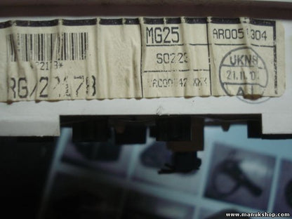 Cuadro de instrumentos Rover MG25 RG / YAC0003420XXX 22178 MG25 S0223