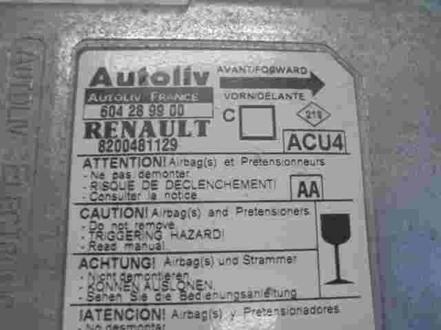 Sensore di impatto airbag Renault Megane II (AA) 8200481129A 604289900