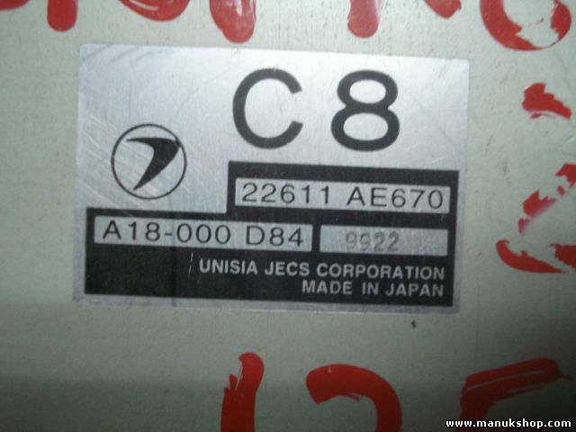 Centralita Subaru Impreza Coupe GFC 2.0 1994 ccm C8 22611AE670 A18000D84 9922