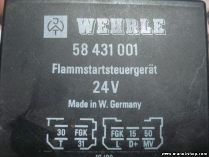 Unidad de control de arranque Llama Iveco Daf Man WEHRLE 58 431 001 58431001