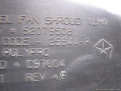 Cubierta de la ventilador de refrigeración Jeep Grand Cherokee II WJ, 52079508