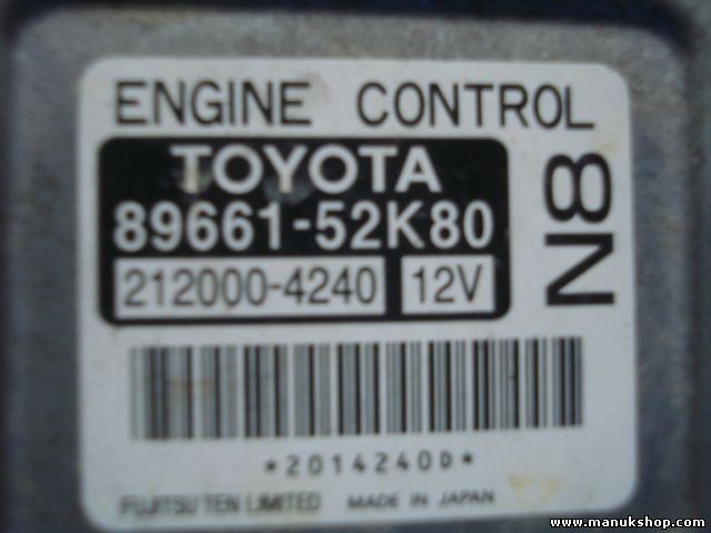 Centralita del motor TOYOTA URBAN CRUISER 8966152K80 89661-52K80 2120004240