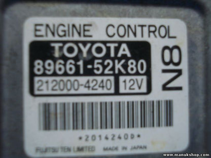 Centralita del motor TOYOTA URBAN CRUISER 8966152K80 89661-52K80 2120004240