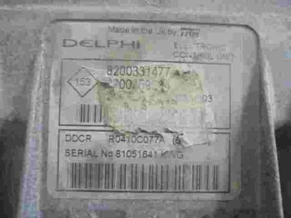 Centralita Renault Kangoo 8200331477 8200259934 DELPHI TRW R0410C077A 81051641