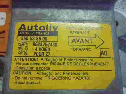 Sensor de impacto de airbag Peugeot 406 605 (AQ) 9628757480 550538600