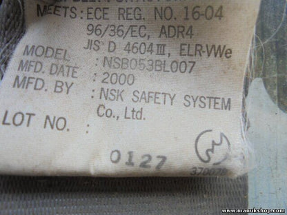 Cinturón de seguridad delantero derecho Suzuki Grand NSB053BL007 8492066DL