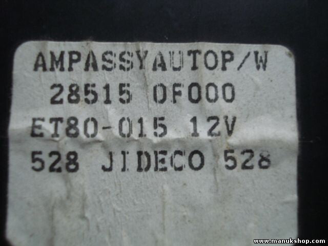 Centralita de elevalunas Nissan Terrano 285150F000 28515 0F000 ET80015 ET80-015