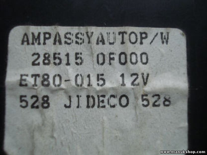 Centralita de elevalunas Nissan Terrano 285150F000 28515 0F000 ET80015 ET80-015