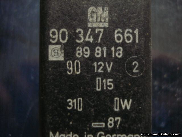 Relé Opel Vectra A Kadett E Astra F 90347661 90 347 661 898118 12V