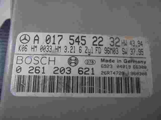 Centralita Mercedes W210 A0175452232 K06 HM 3.2L 6 ZYL FD96M03 BOSCH 0261203621