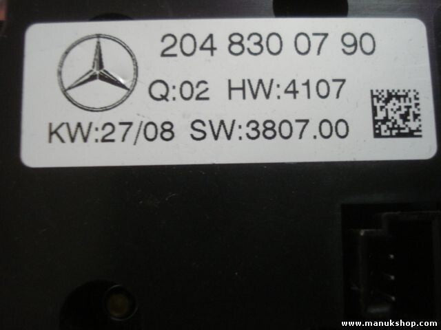 A/C System Mercedes-Benz W204 S204 2048300790 204 830 07 90 2007