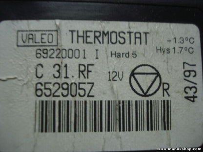 Controlador de termostato Peugeot 406 VALEO 69220001I 69220001 I 652905Z