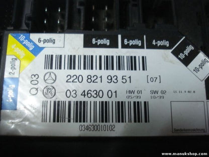 Ajuste de los asientos Mercedes-Benz S500 S600 2208219351 03463001 03 4630 01